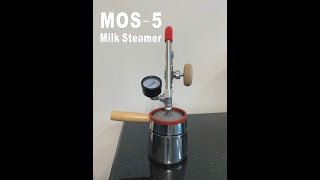 MOS-5 不鏽鋼蒸汽奶泡壺  Stainless  stovetop Milk Steamer