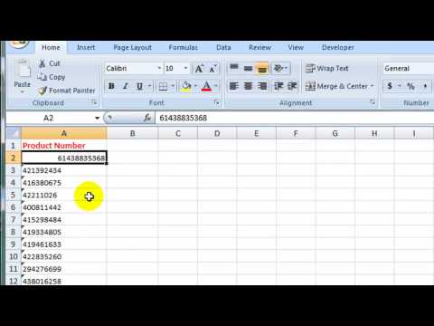 How to Convert Text to a Number in Excel 2007 How to Convert Text to a Number in Excel 2007