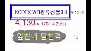 kodex WTI 원유 ETF 문제발생 - ETF 투자자 엎친데 덮치고 깔린격