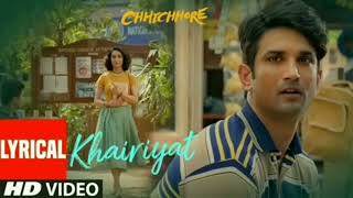 Full Song: KHAIRIYAT (BONUS TRACK) | CHHICHHORE | Sushant, Shraddha | Pritam, Amitabh B|Arijit Singh