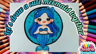 *Drawing Mermaid Magic: Easy Painting Tutorial for Kids