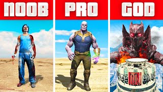NOOB vs PRO vs GOD SUPERVILLAIN in GTA 5 RP! (W/ Kwebbelkop)