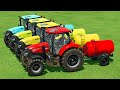 HARVESTING AND LOAD GRASS WITH CASE TRACTORS - Farming Simulator 22