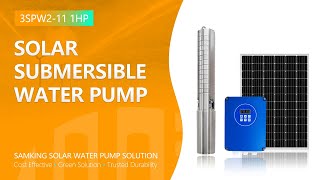 1HP 3 inches solar pump with economic DC pump system | Made in China