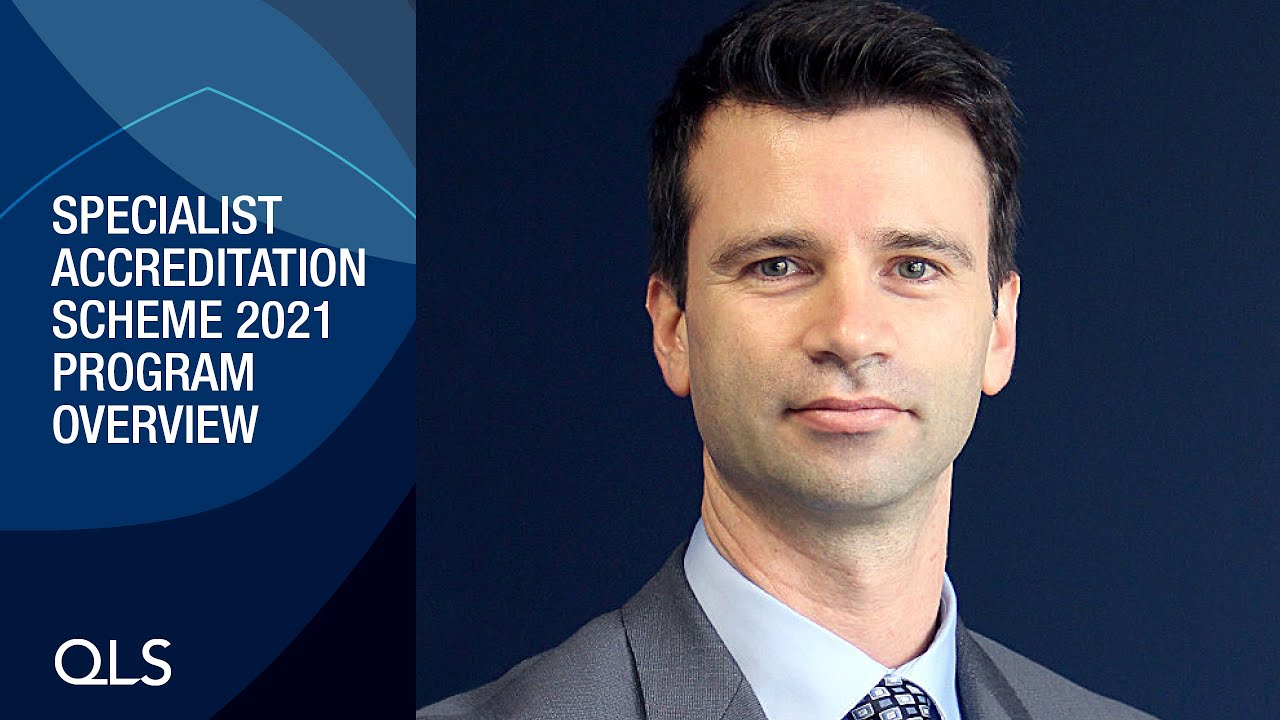 Specialist Accreditation Scheme 2021 Program Overview Youtube