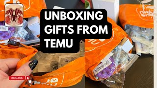 Unboxing gifts from temu. Temu haul 2024. Temu gifts haul. SR DESIGNER