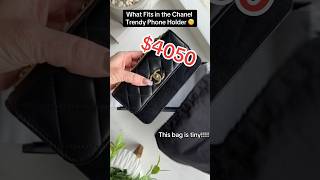 $4050 for a phone holder??? 🧐🧐🧐 #asmr #unboxing #luxury #chanel #whatsinmybag