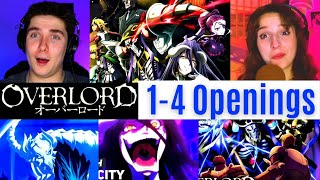 REACTING to *Overlord Openings 1-4* WHAT IS HAPPENING! (First Time Watching) Anime Openings