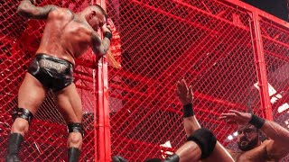 Randy Orton pushes Drew McIntyre off Hell in a Cell onto the announce table: WWE Hell in a Cell 2020