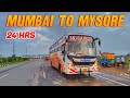 Mumbai to Mysore bus journey by Sri Ganesh Sleeper Bus | 24 hrs journey