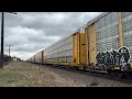 rare rerouted cn train on cp tracks cn 3260 cn 2933 and cn 3872 lead cn m356 into calgary ab