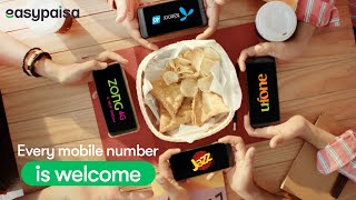 Every mobile number is welcome on Easypaisa app!