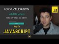 JavaScript Form Validation using Regular Expression for validating only letters