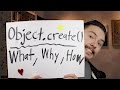 Object.create - Object Creation in JavaScript P6 - FunFunFunction #57