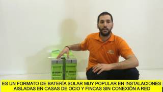 Batería U-Power UP-TFS250-12 | Presentación y Conexionado