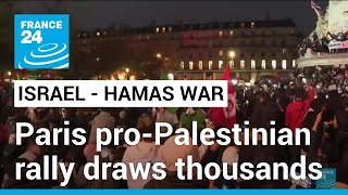 Pro-Palestinian rally draws thousands in Paris as protest ban lifted • FRANCE 24 English