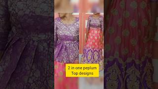 2in1 peplum top design|unique peplum top designs#peplumtops #peplumfrock #peplumlehenga #peplumsets