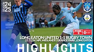 Long Eaton 1-1 Rugby Town - 23/10/24 - Northern Premier League Midlands - Match Highlights