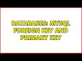 Databases: mySQL foreign key and primary key (3 Solutions!!)