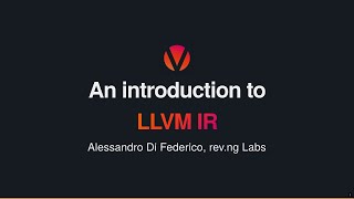 An introduction to LLVM IR