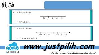 Std 4 to 6- 数学 - 数轴