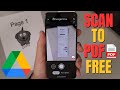 How to Scan Documents to PDF in Google Drive - Free