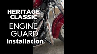 Heritage Classic 114 Engine Guard Installation