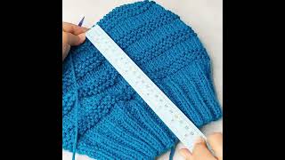 کلاه آکاردئونی جذاب #دومیل #کلاه #crochet #knitting #بافت#آموزش