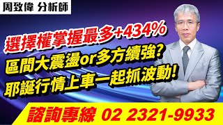 理周TV-20241224盤後-周致偉 致富達人／選擇權掌握最多+434%區間大震盪or多方續強?耶誕行情上車一起抓波動!