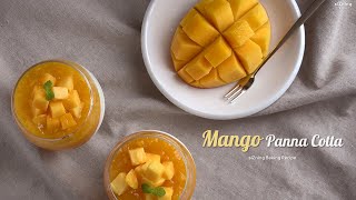 상콤한 디저트가 생각날 땐, '망고 판나코타' 만들기｜Mango Panna Cotta recipe [siZning]