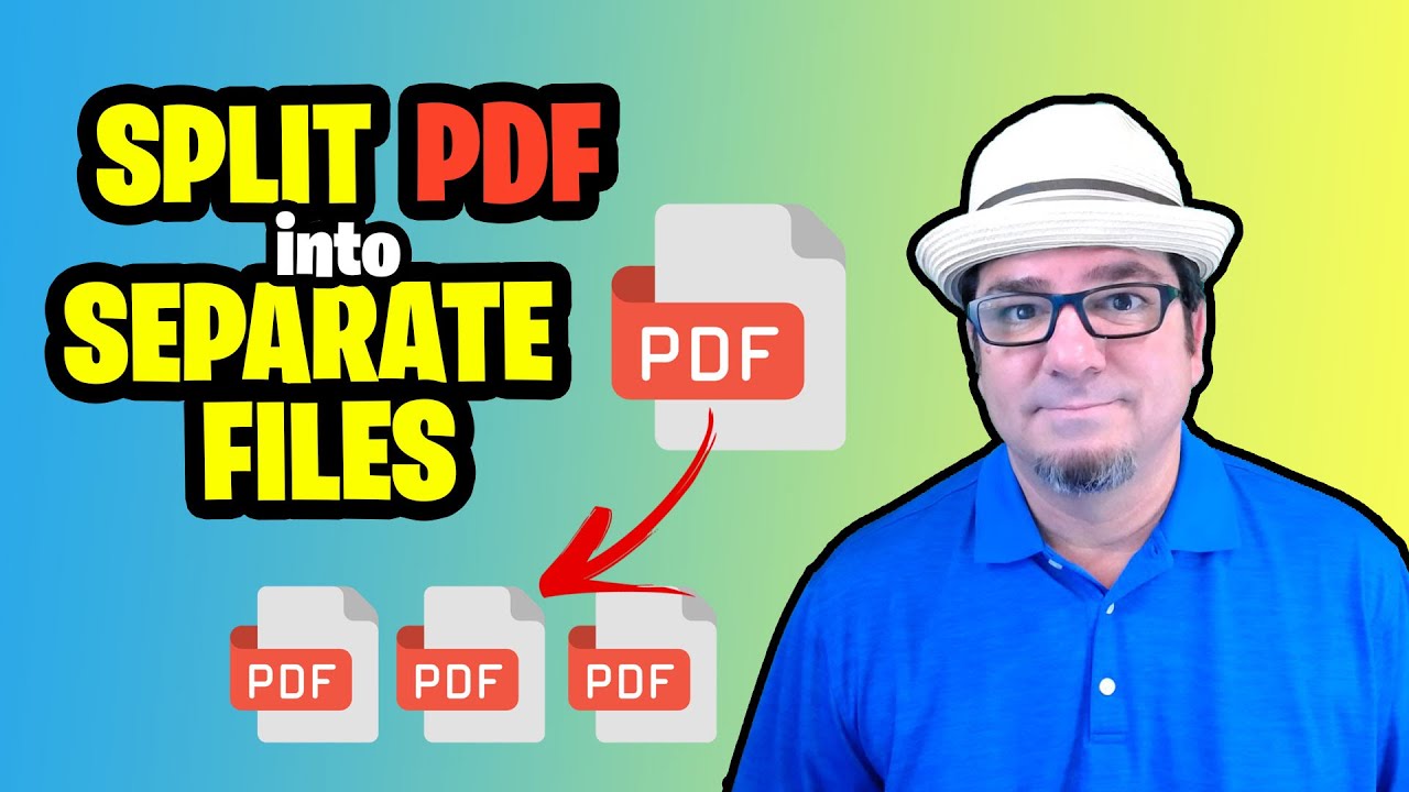 How To Split A Pdf Into Separate Files Youtube