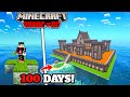 I Survived 100 days on AQUATIC ISLAND in  Minecraft Hardcore