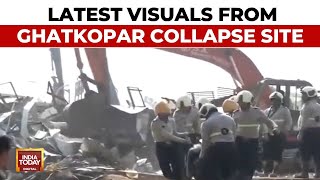 Latest Visuals Of Rescue Operations From Ghatkopar Hoarding Collapse Site | India Today News