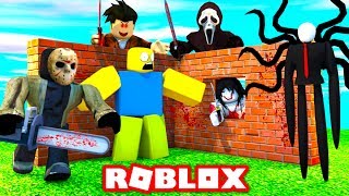 Build To Survive Scary Monsters In Roblox - build a tree house fort to survive dantdm and monsters attacks roblox build to survive simulator