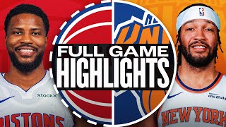 Game Recap: Pistons 124, Knicks 119