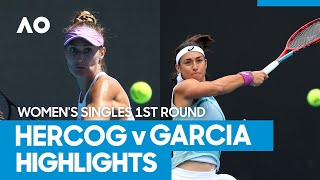 Polona Hercog vs. Caroline Garcia match highlights (1R) | Australian Open 2021