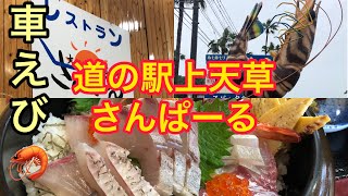 【天草で海鮮丼】道の駅上天草さんぱーるで海鮮丼食べてきた♪ #道の駅上天草さんぱーる#海鮮丼#天草旅#天草四郎#車えび🦐