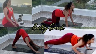 Actress Keerthy Suresh Latest Yoga Video | International Yoga Day |keerthy suresh hot |