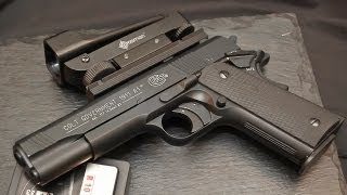 Colt Government 1911A1 .177 Caliber (4.5mm) Pellet Gun Shooting with Hyper Velocity Pellets