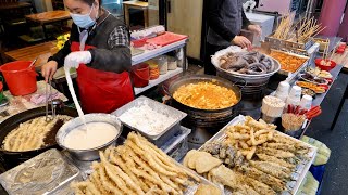 하루 20판 넘게 팔리요~ 대구 맛집으로 입소문난 밀떡볶이, 튀김, 순대 (대구 떡볶이 맛집) Korean tteokbokki, Korean street food