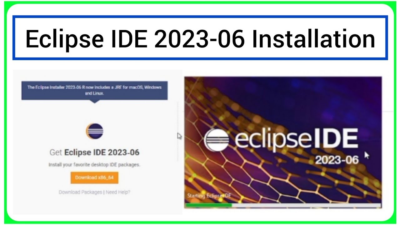 How To Install Eclipse Ide 2023 06 For Java On Windows 10 Youtube