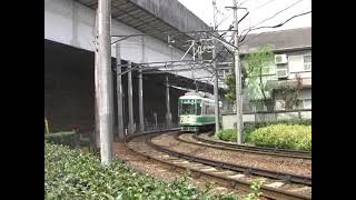 【路面電車動画】東京都電９０　つりかけの音　７５００形