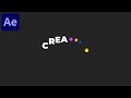 Minimal Shape Text Animation in After Effects - After Effects Tutorial