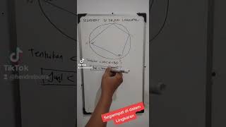 Cara mudah menentukan sudut-sudut segiempat di dalam lingkaran #fyp #matematika #fisika #lingkaran