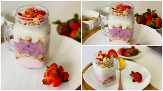 Fruit Parfait Recipe | How to Make Delicious Fruit Pafe || Malayalam