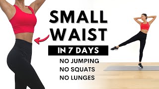 SMALL WAIST in 7 Days | 15 MIN Non-stop Standing Workout - No Squat, No Lunge, No Jumping