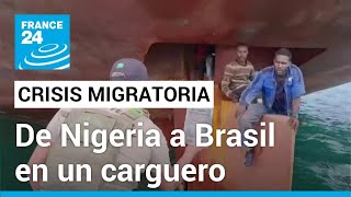 Cuatro nigerianos llegaron a la costa de Brasil en un carguero con la idea de que iban a Europa