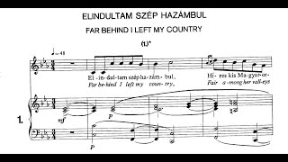 Béla Bartók - BB 97, Sz.33 5 Hungarian Folk Songs (1928) (Score, Lyrics, Analysis)