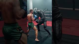 Cardio and reach is out of this world. #aliens #alien #mma #gym #twrp