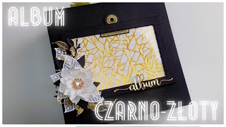 Album czarno złoty/Kolekcja Action/PREZENTACJA - scrapbooking!!!